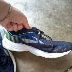 Brooks launch Men's Athletic Shoes - Navy Green & black 9